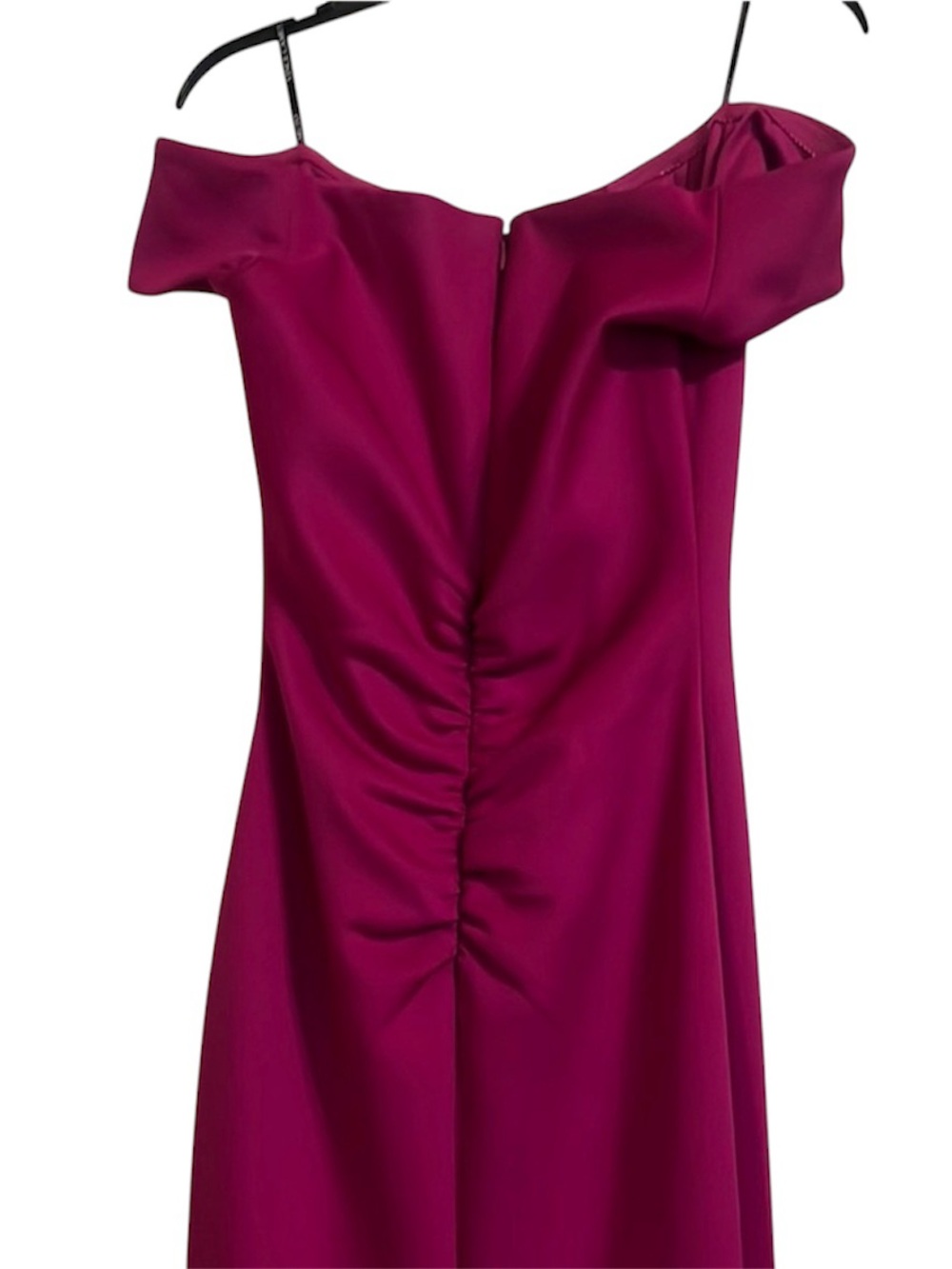 Vince Camuto One-Shoulder Gown in Berry Plum - Picture 4 of 7